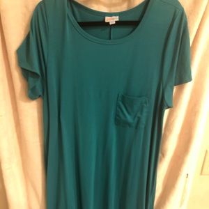 XL Lularoe Carly in teal.